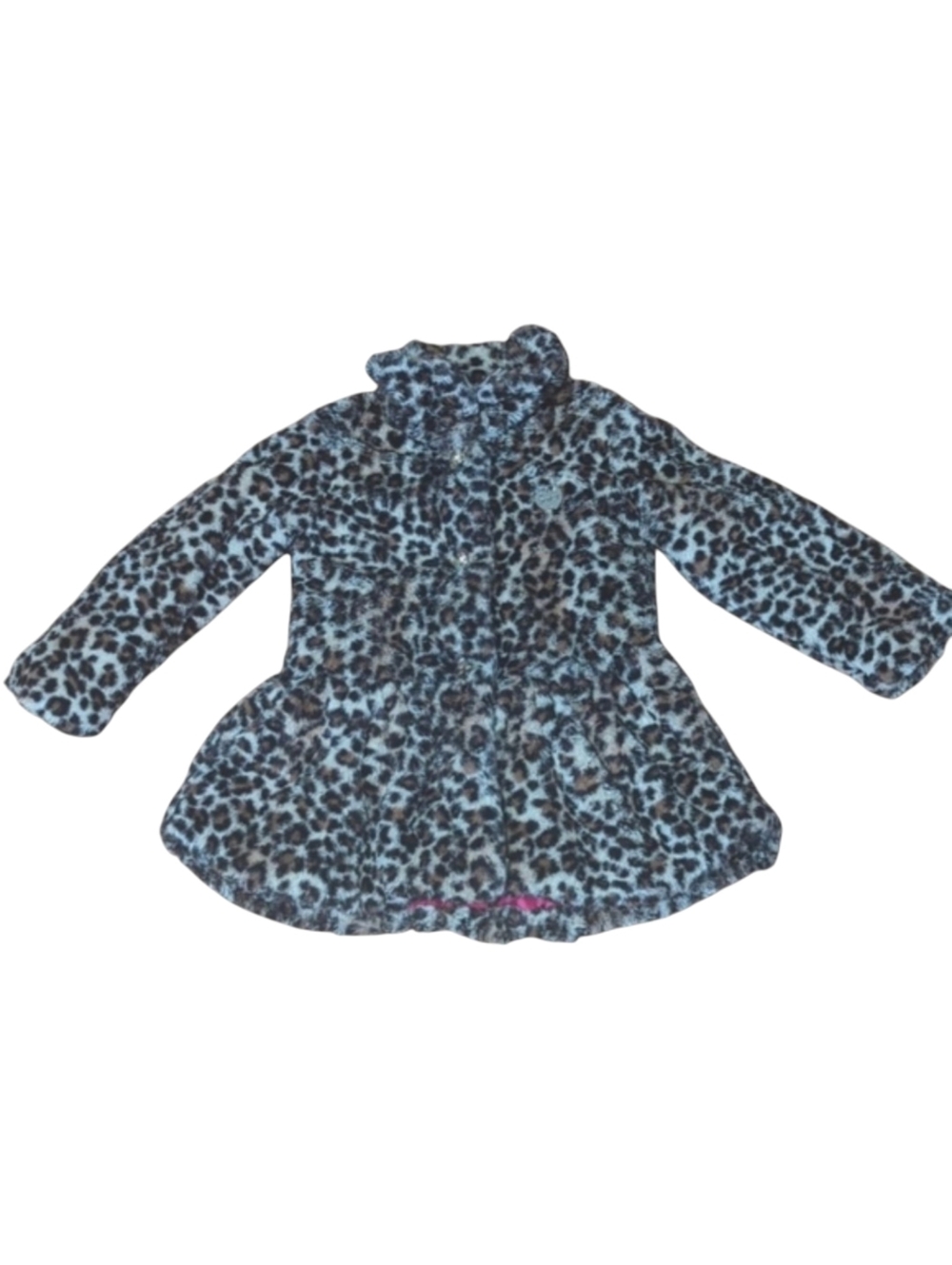 Juicy Couture Faux Fur Cheetah Leopard Print Jacket Girls Size 4